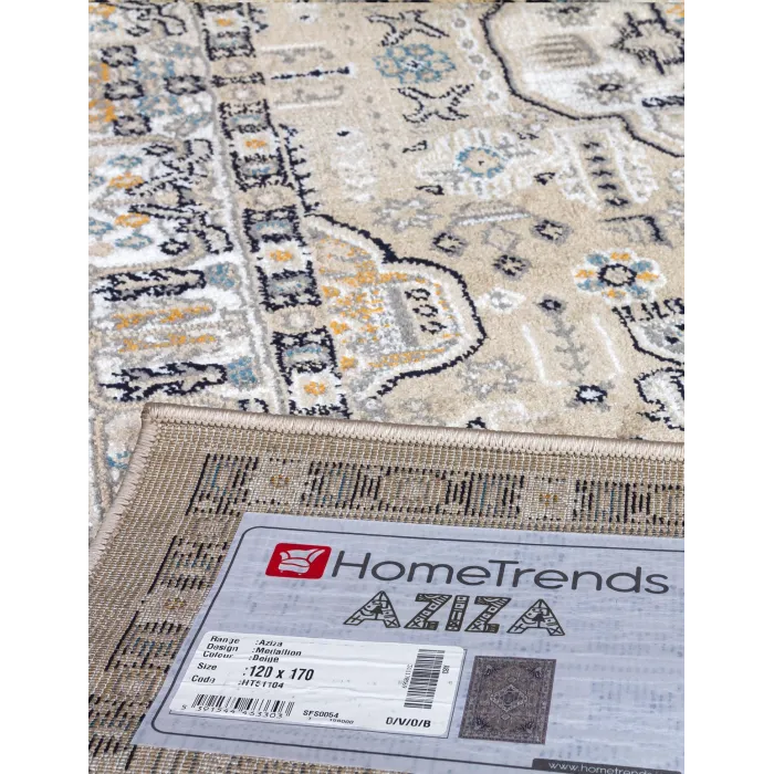 Aziza Medallion Beige Rug - Various Sizes | Murphy Furniture