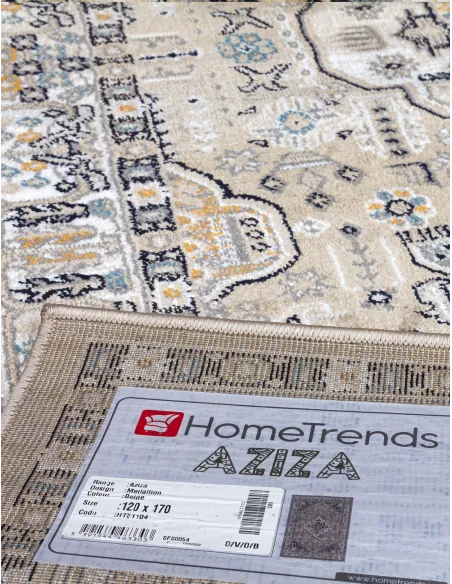 Aziza Medallion Beige Rug - Various Sizes | Murphy Furniture