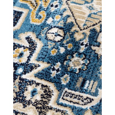 Aziza Medallion Blue Rug - Various Sizes | Murphy Furniture
