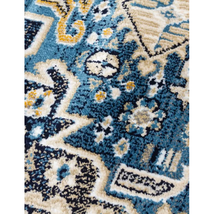 Aziza Medallion Blue Rug - Various Sizes | Murphy Furniture