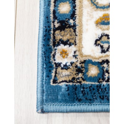 Aziza Medallion Blue Rug - Various Sizes | Murphy Furniture