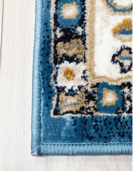 Aziza Medallion Blue Rug - Various Sizes | Murphy Furniture