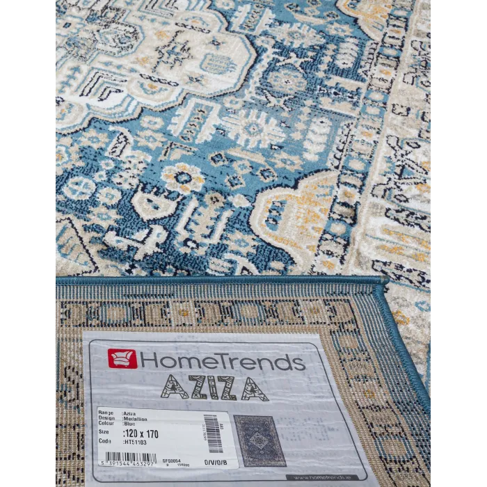 Aziza Medallion Blue Rug - Various Sizes | Murphy Furniture