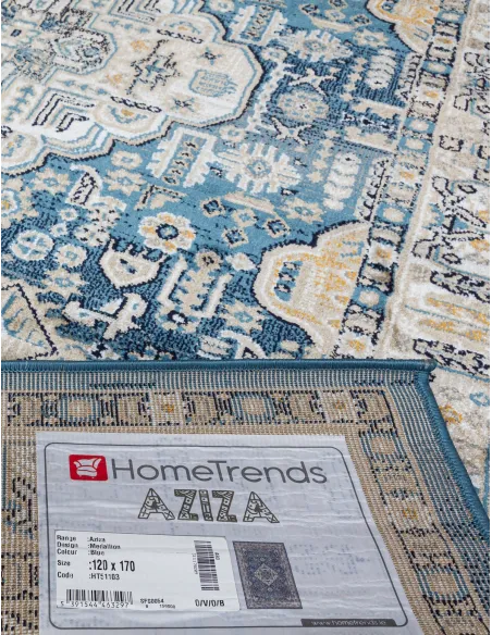 Aziza Medallion Blue Rug - Various Sizes | Murphy Furniture