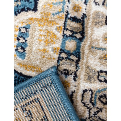 Aziza Medallion Blue Rug - Various Sizes | Murphy Furniture