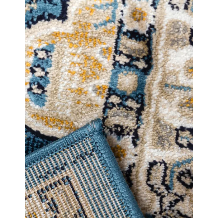 Aziza Medallion Blue Rug - Various Sizes | Murphy Furniture