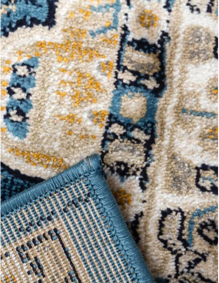 Aziza Medallion Blue Rug - Various Sizes | Murphy Furniture
