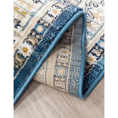Aziza Medallion Blue Rug - Various Sizes | Murphy Furniture