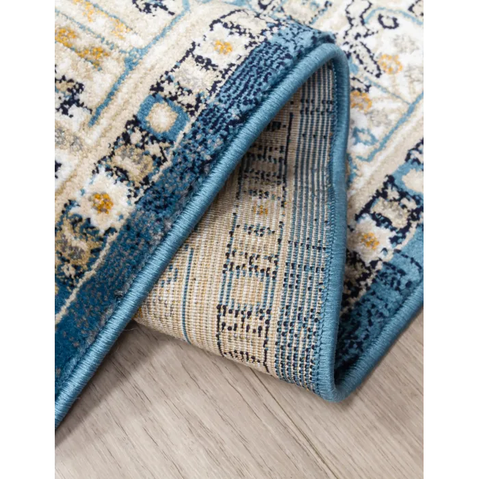 Aziza Medallion Blue Rug - Various Sizes | Murphy Furniture