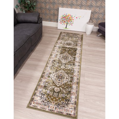 Aziza Medallion Green Rug - Various Sizes | Murphy Furniture