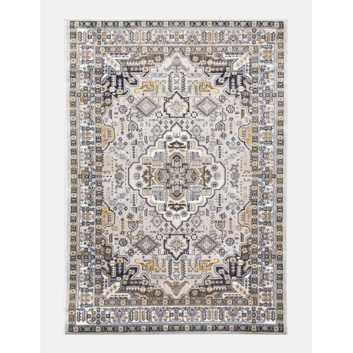 Aziza Medallion Grey Rug - Various Sizes | Murphy Furniture