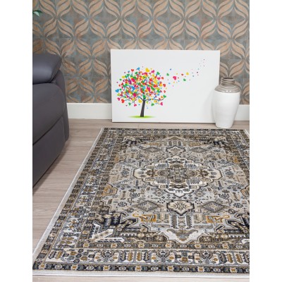 Aziza Medallion Grey Rug - Various Sizes | Murphy Furniture