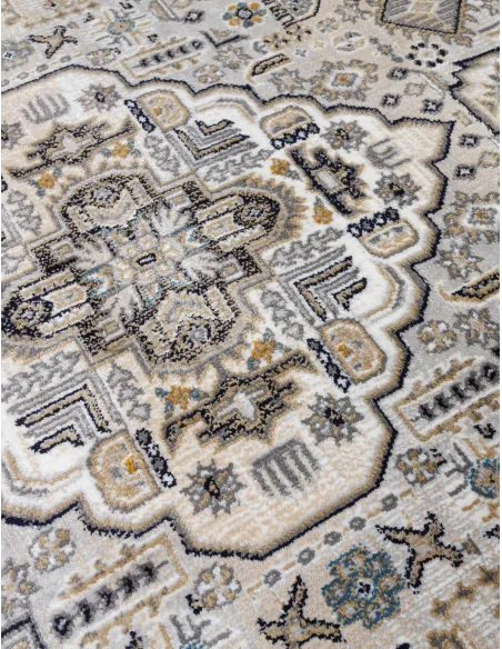 Aziza Medallion Grey Rug - Various Sizes | Murphy Furniture