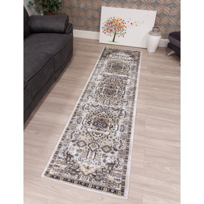 Aziza Medallion Grey Rug - Various Sizes | Murphy Furniture