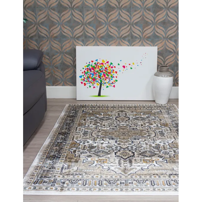 Aziza Medallion Natural Rug - Various Si | Murphy Furniture