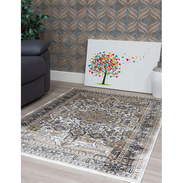 Aziza Medallion Natural Rug - Various Si | Murphy Furniture