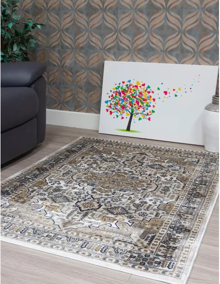 Aziza Medallion Natural Rug - Various Si | Murphy Furniture