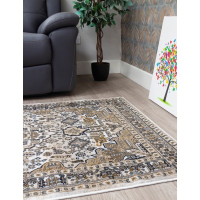 Aziza Medallion Natural Rug - Various Si | Murphy Furniture