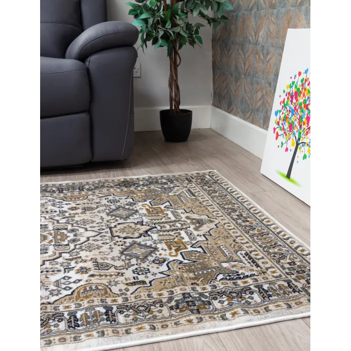 Aziza Medallion Natural Rug - Various Si | Murphy Furniture