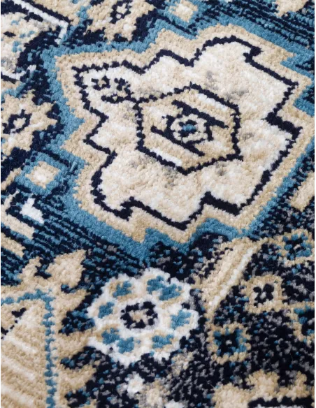 Aziza Medallion Navy Rug - Various Sizes | Murphy Furniture