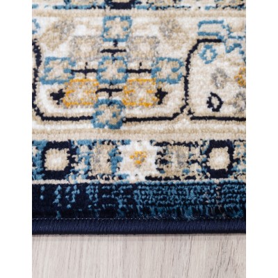 Aziza Medallion Navy Rug - Various Sizes | Murphy Furniture