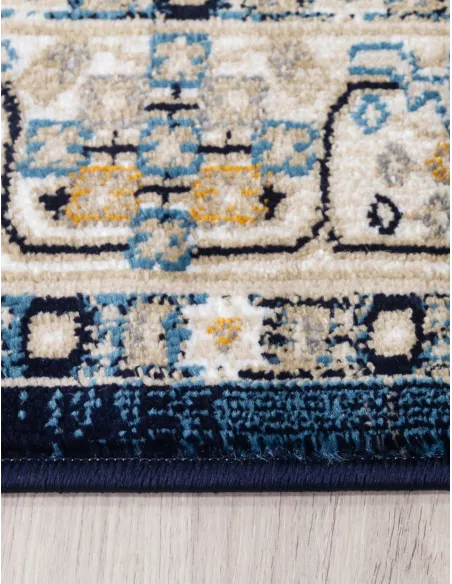 Aziza Medallion Navy Rug - Various Sizes | Murphy Furniture