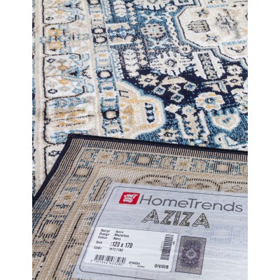 Aziza Medallion Navy Rug - Various Sizes | Murphy Furniture