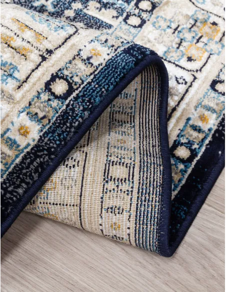 Aziza Medallion Navy Rug - Various Sizes | Murphy Furniture