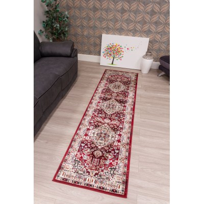 Aziza Medallion Red Rug - Various Sizes | Murphy Furniture