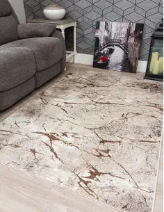 Glitz Marble Beige Rug - Various Sizes | Murphy Furniture