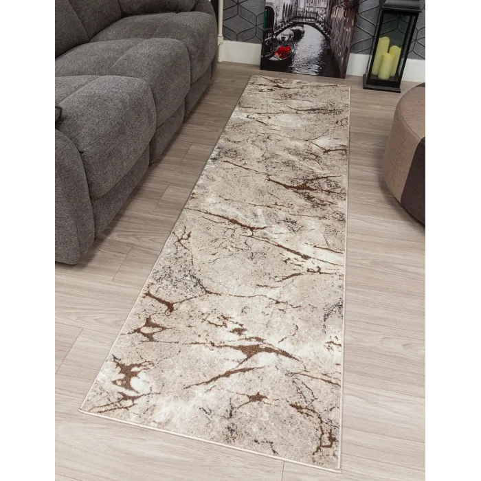 Glitz Marble Beige Rug - Various Sizes | Murphy Furniture