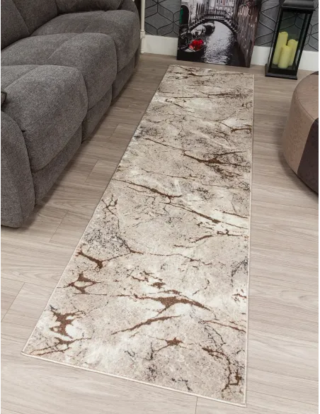 Glitz Marble Beige Rug - Various Sizes | Murphy Furniture