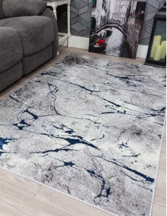 Glitz Marble Blue Rug - Various Sizes | Murphy Furniture