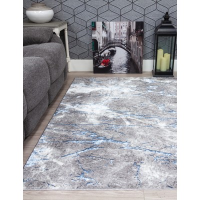 Glitz Marble Blue Rug - Various Sizes | Murphy Furniture