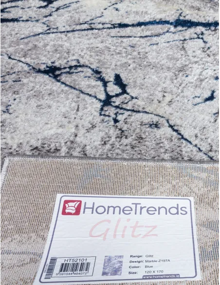 Glitz Marble Blue Rug - Various Sizes | Murphy Furniture