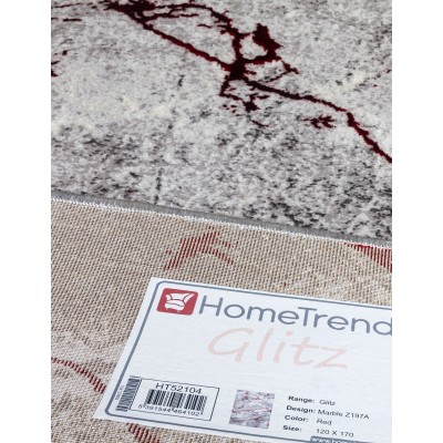 Glitz Marble Red Rug - Various Sizes | Murphy Furniture