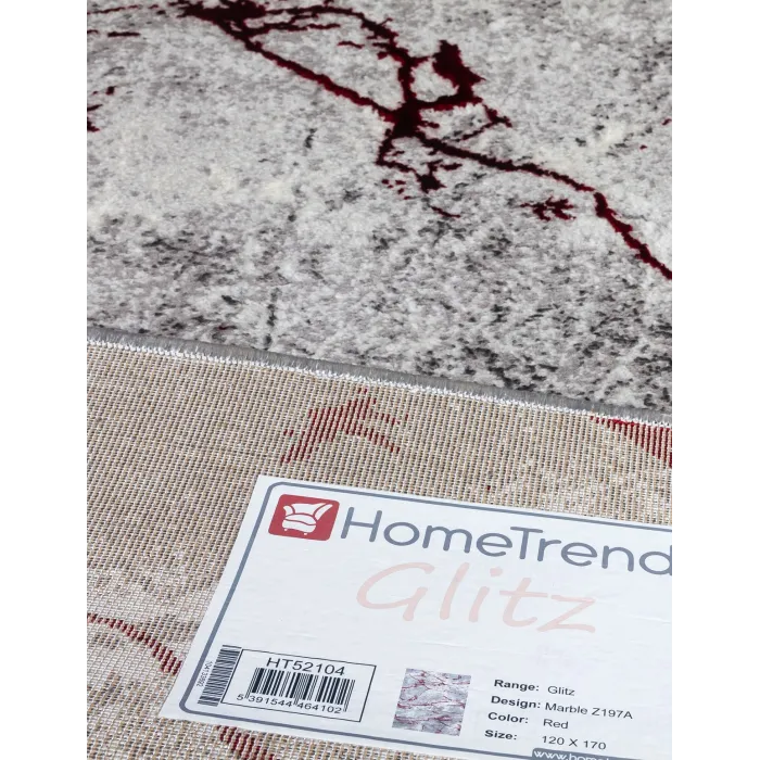 Glitz Marble Red Rug - Various Sizes | Murphy Furniture