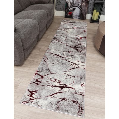Glitz Marble Red Rug - Various Sizes | Murphy Furniture