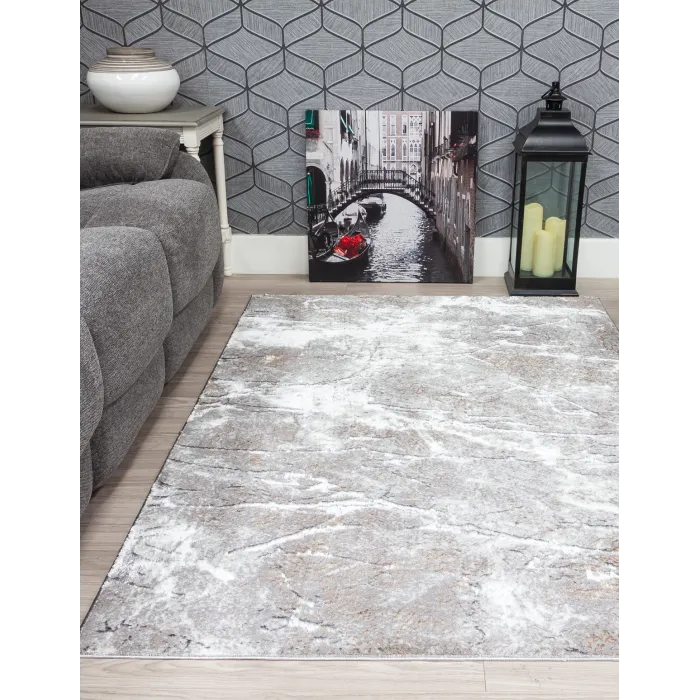 Glitz Marble Grey Rug - Various Sizes | Murphy Furniture