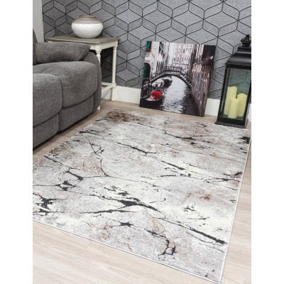 Glitz Marble Grey Rug - Various Sizes | Murphy Furniture