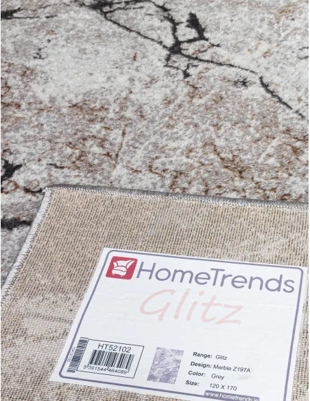Glitz Marble Grey Rug - Various Sizes | Murphy Furniture