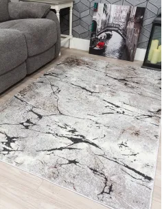 Glitz Marble Grey Rug - Various Sizes | Murphy Furniture