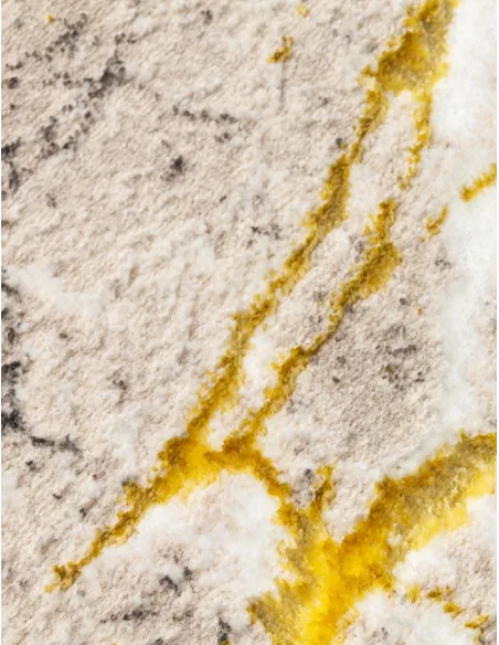 Glitz Marble Ochre Rug - Various Sizes | Murphy Furniture