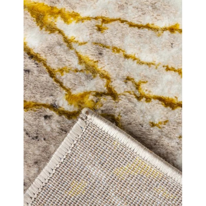 Glitz Marble Ochre Rug - Various Sizes | Murphy Furniture