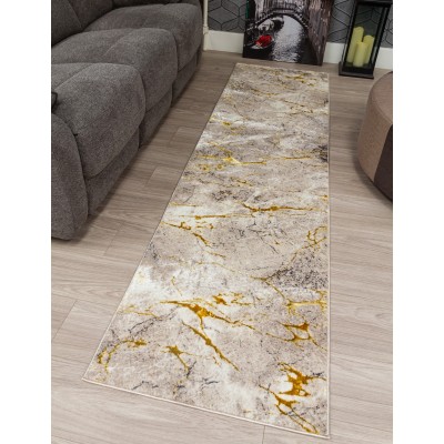 Glitz Marble Ochre Rug - Various Sizes | Murphy Furniture