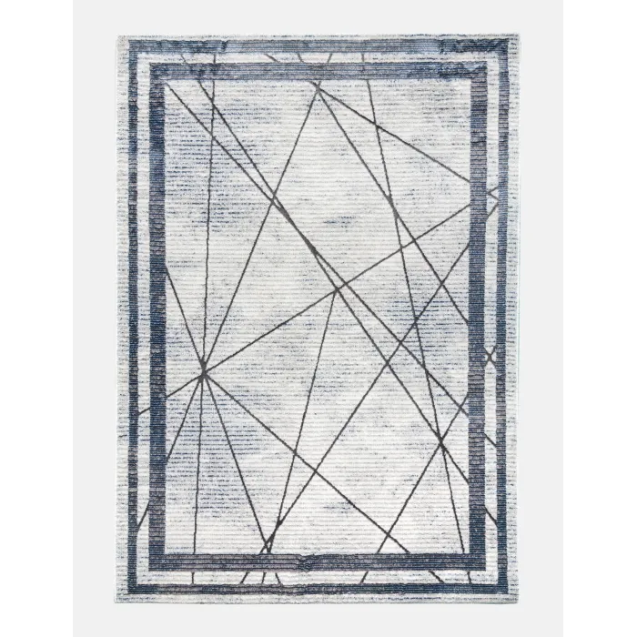 Glitz Art Deco Blue Rug - Various Sizes | Murphy Furniture