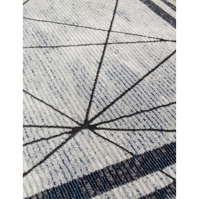 Glitz Art Deco Blue Rug - Various Sizes | Murphy Furniture