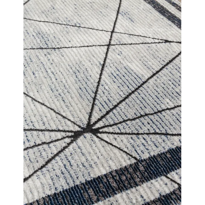 Glitz Art Deco Blue Rug - Various Sizes | Murphy Furniture