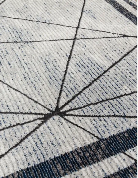 Glitz Art Deco Blue Rug - Various Sizes | Murphy Furniture