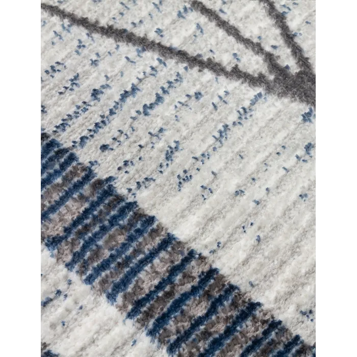 Glitz Art Deco Blue Rug - Various Sizes | Murphy Furniture